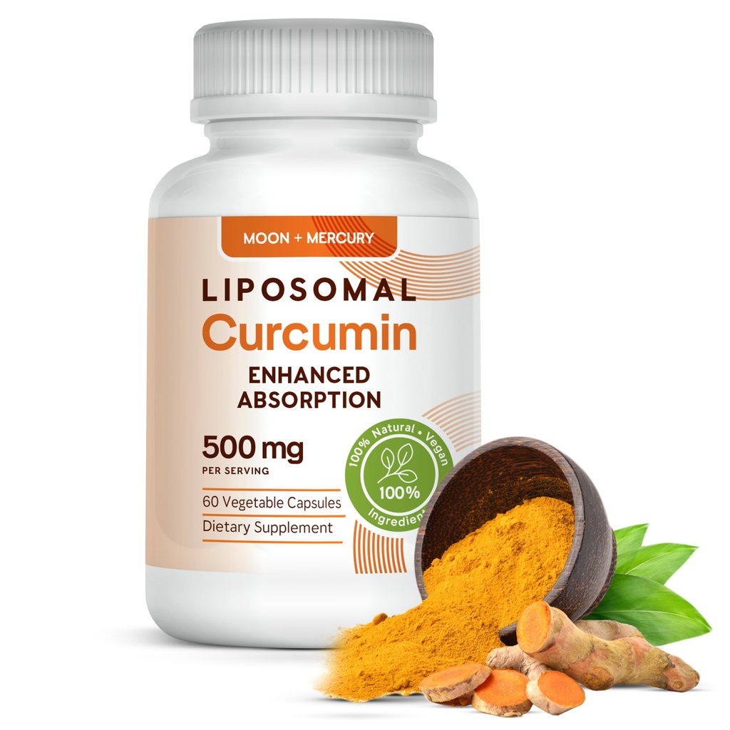 Liposomal gurkemeje 500 mg - 60 gurkemeje tilskud kapsler