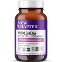 Nyt kapitel Wholemega for Moms Fish Oil Supplement, Tiny Capsules, 2000mg per servering, Prenatal DHA med Omega-3 + Vitamin D3 til Prenatal & Postnatal Support, 500mg hver - 90 Tæl