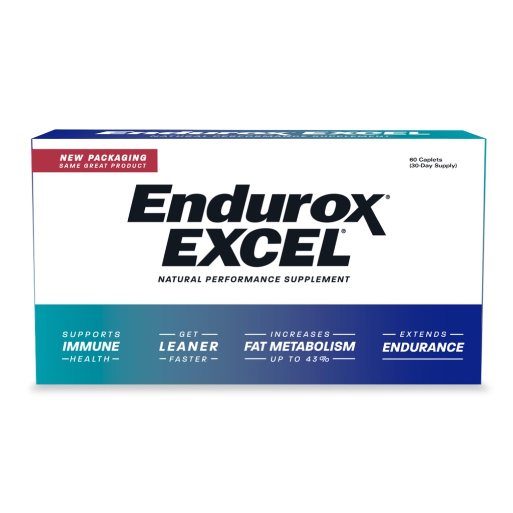 Pacific Health Endurox Excel Natural Performance Supplement, Øger Metabolisme & Bygge Endurance med Ciwujia (Ginseng) Root - 60 Caps