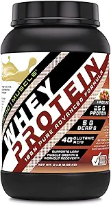 Amazing Muscle Whey Protein Isolate & Koncentrat 25 G per servering Supplement 124; Hasselnut Flavor