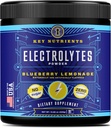 KEY NUTRIENSER Multivitamin Electrolytes Powder No Sugar - Frisk blåbær Lemonade Electrolyte Powder - Endurance & Energy Supplement - Hydration Drink - Ingen kalorier - 90 Servering - Made in USA