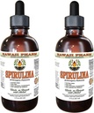 Spirulina Alkohol- Free Liquid Extract, Organic Spirulina (Arthrospira platensis) Tørret Alger Glycerite Natural Herbal Supplement, Hawaii Pharm, USA 2x2 fl.oz