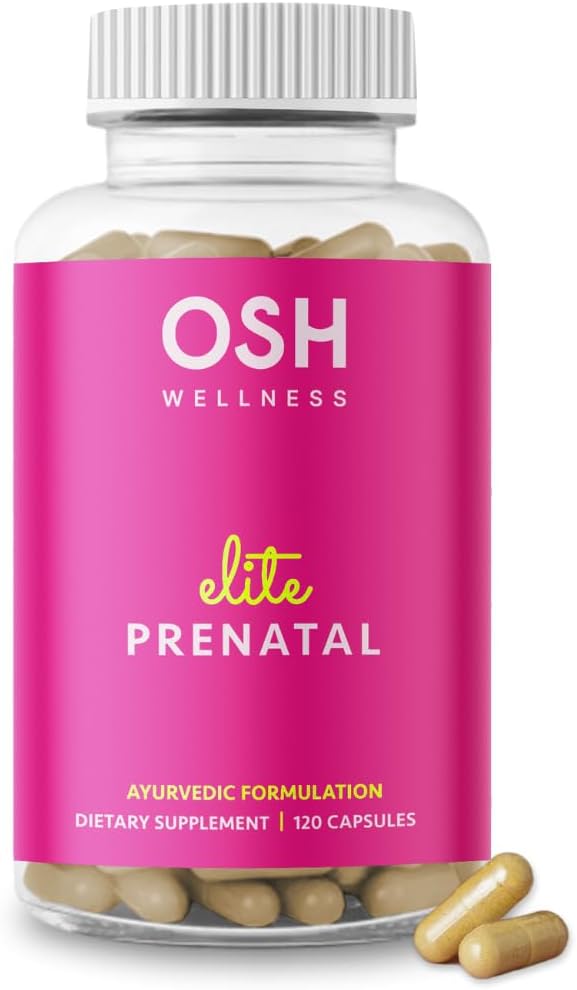 Ayurvedic Elite Prenatal Vitaminer med Folate, Cholin, Jern, Jod & mere Budd124; Lavet i USA