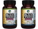 Amazing Herbs Premium Black Seed Oil Capsules - Gluten Free, Non GMO, Cold Pressed Nigella Sativa Aids in fordøjelsessundhed, immunstøtte, Brain Function - 90 Greve, 500mg (Pack of 2)
