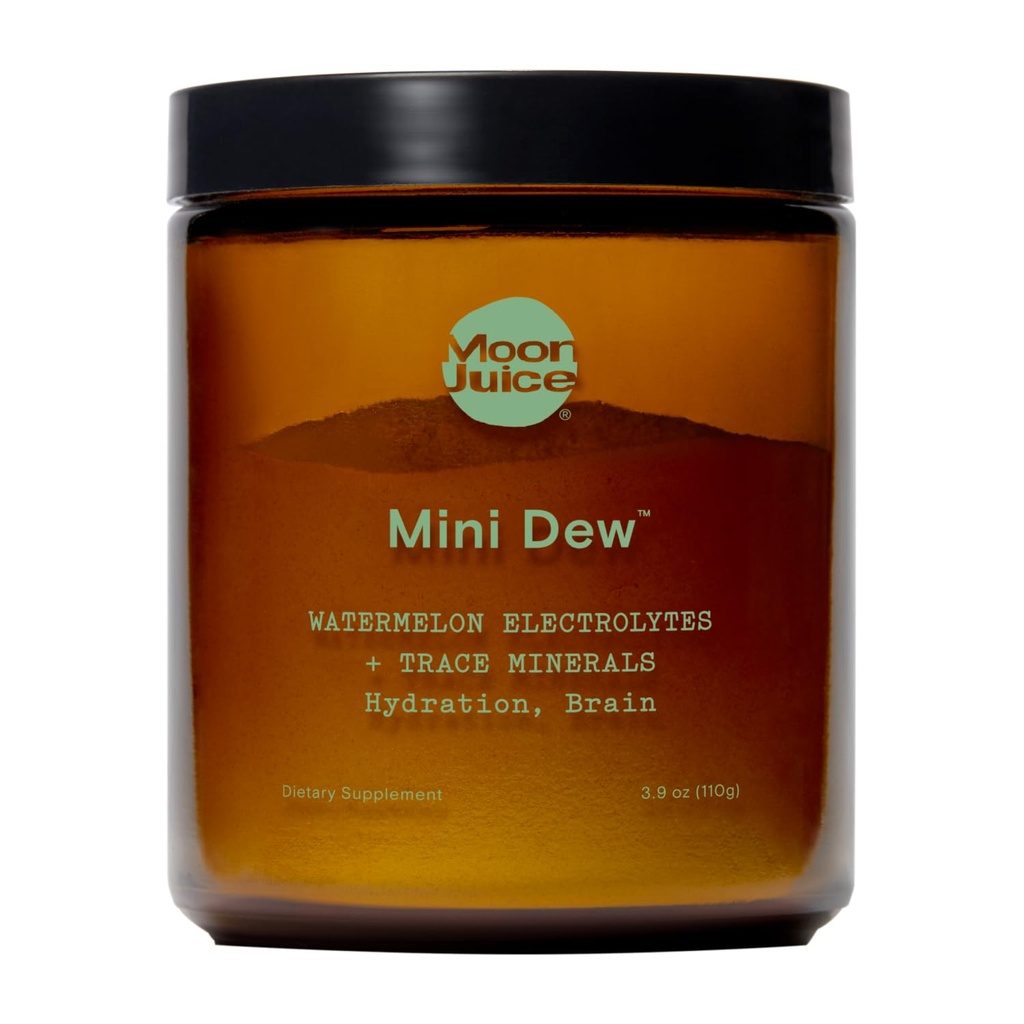 Måne Juice Mini Dew Electrolytes Powder - Sukker Free Minerals & Electrolyte Hydration Powder til Instant Hydration & Brain Support - Magnesium, Calcium, Kalium, Pink Salt, Vandmelon, 30 Servering