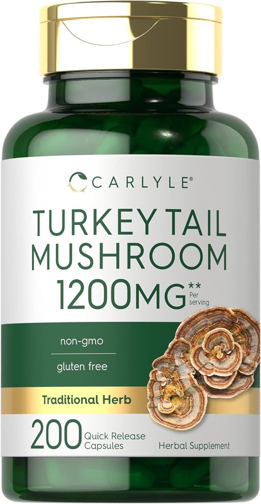 Carlyle Turkey Tail Mushroom Kapsler 124; 1200mg