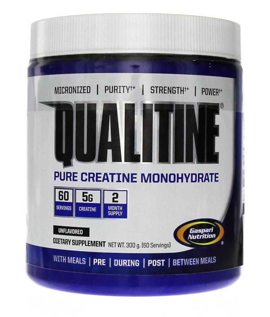 Gaspari Nutrition Pure Creatin Monohydrat, 5g af Pure Creatin, Boost Muskel og størrelse (Unflavored, 60 Servere)