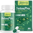 2000 MG Plant- baseret Detox Rense - Natural Toxin Flush for lever, Gut & Colon - Antioxidant & fordøjelsesstøtte - Zeolite Detox - Fastvirkende Detox Complex for kvinder og mænd - 60 kapsler