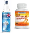 Høj Absorption Zink og Magnesium Bundle for Muscle Recovery - Zink supplement og Transdermal Magnesium Gel for ben kramper