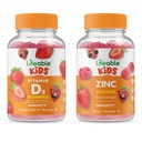 Lifeable D-vitamin Kids + Zink Kids, Gummies Bundle - Great Tasting, Vitamin Supplement, Gluten Free, GMO Free, Chewable Gummy