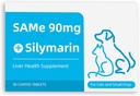 Samme 90 for hunde & katte - Lever Support med mælk tidsel - Hjælper med fælles sundhed, lever Detox, og mobilitet - Ideel til katte og små & mellemstore hunde