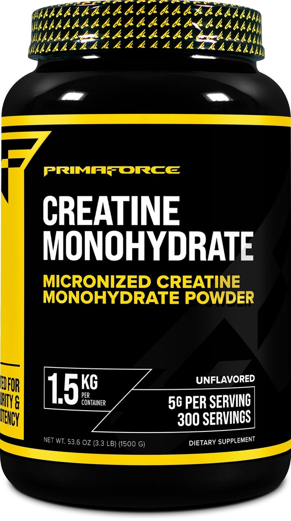 Primaforce Creatin monohydrat Supplement - 1,5 KG - Mikroniseret pulver