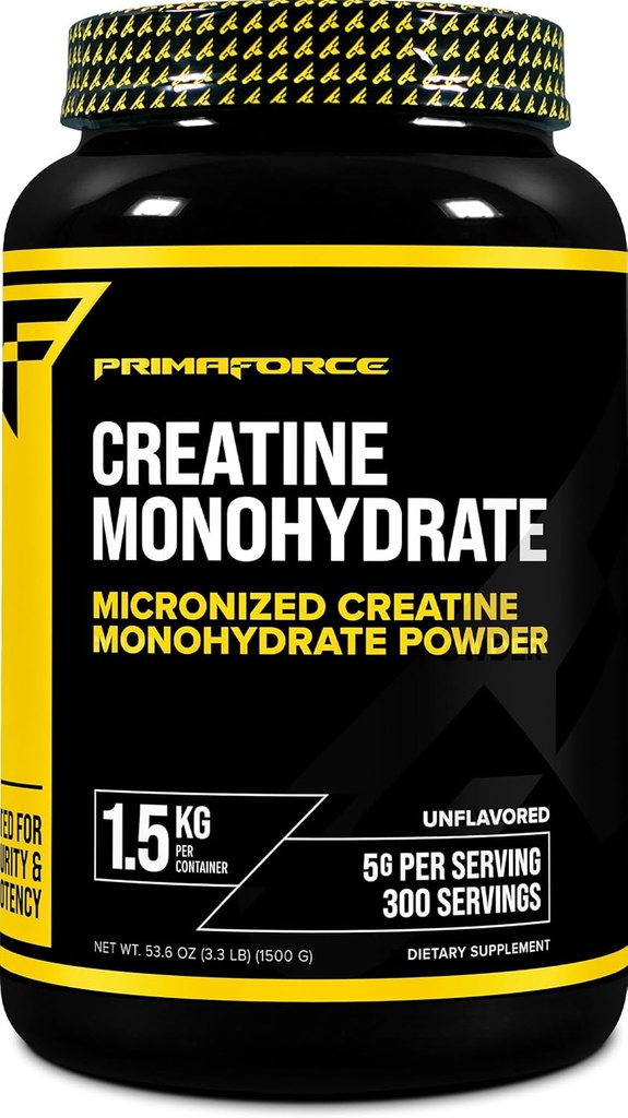 Primaforce Creatin monohydrat Supplement - 1,5 KG - Mikroniseret pulver