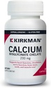 Kirkman - Calcium Bisglycinat Chelat 200mg - 120 kapsler - Uden vitamin D3 - Hjælper med at vedligeholde stærke knogler - Hypoallergen