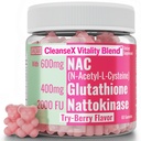 SHIZAM 600mg NAC 2000 FU 100mg Nattokinase & 400mg Reduced L Glutathione Gummies, N-Acetyl Cysteine Capsule Powder Pill Liquid Supplement/Supplements Alt, Organic N Acetylcysteine 1000mg 4000 600 mg