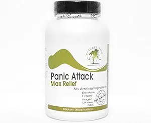 Panic Attack Max Relief ~ 90 kapsler - Ingen tilsætningsstoffer ~ Naturetition Kosttilskud