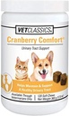 Vet Classics Cranberry Comfort Urinary Tract Pet supplement til hunde, Katte - vedligeholder hund blærer sundhed, kat blærer kontrol - Pet Kosttilskud til inkontinens - 120 Soft Chews
