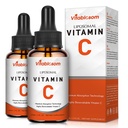 Liposomal C-vitamin 2000mg væske til voksne, høj Absorption VIT C, Maksimere C-vitamin, immunsystem & antioxidant Support, 60ML (2 flasker)