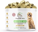 Herbal Hund Allergi Relief med SEA KELP - Colostrum - QUERCETIN - Svampe - Omega + 11 Naturlig Allergi Relief Urter - Soft Chews for Hud & Sæsonlig Allergier