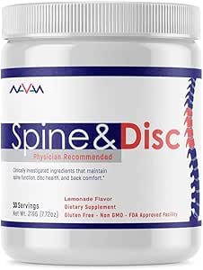 Navan Spine and Disc Osteo Bone Strength & Density Supplement Pulver med calcium, Phosphorus, D-vitamin, Glucosamin, Chondroitin, MSM, & Gurkemeje af kliniske eksperter
