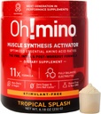 Mino Essential Aminosyretilskud. Tropical Splash, Stimulant- Free Powder. Alle 9 EAA 'er, BCAA' er og den perfekte Amino til træning, Amino Energy, og til at opbygge muskler, og gendanne hurtigere.