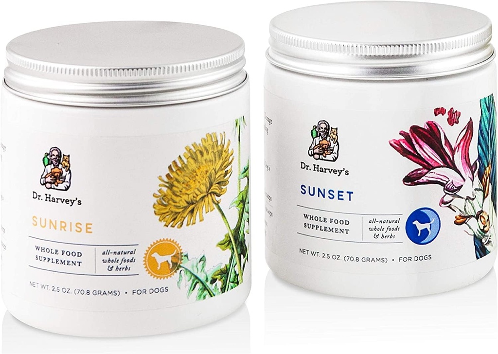Dr. Harveys Solaris immunforsvar Hele kosttilskud til hunde, morgen og aften formel, 2,5 Ounces (2 pakke)