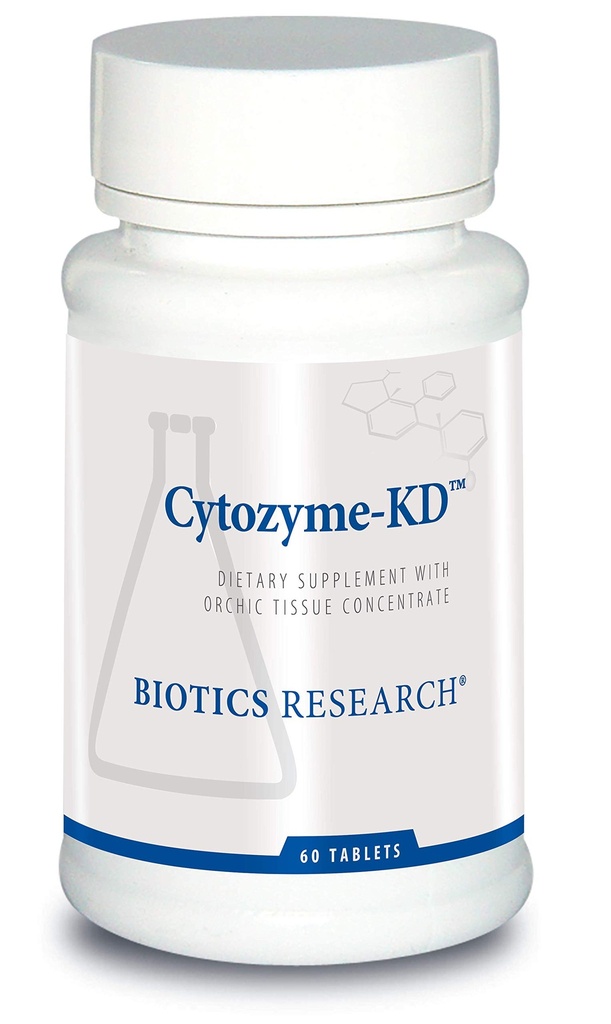 Bioteknologi Forskning Cytozyme KD Neonatal Nyre, understøtter renal sundhed, hjerte sundhed, calostase, Catalase, Potent Antioxidant Aktivitet, 60 tabletter