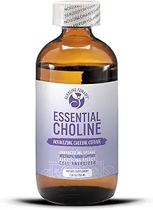 Essentiel cholin citrat - flydende cholin kosttilskud til hjerne, hukommelse, fokus - 650Mg cholin supplement - biotilgængelig Alkalinizing flydende cholin forbedrer Magnesium supplement