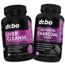Lever renser & aktiverede kul kapsler - Lever sundhed piller med Artiskoke, Berberine, gurkemeje urter - 1200mg Organic Coconut Charcoal piller til Mave Gas og Bloating Support