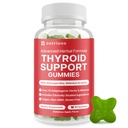 Thyreoideastøtte Gummies - Selen Supplement & Jod Kosttilskud til Thyreoideastøtte - Energi Booster for kvinder og mænd - Hypothyroidisme Kosttilskud med Metabolisme Support