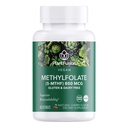 PlantFusion Vegan High Potency Methylfolfolate 5- MTHF - Hurtig fungerende Sublingual Methyl Folate Supplement er 6X mere Absorbable - Non- GMO, Understøtter kardiovaskulær & Brain - 60 Lozenges
