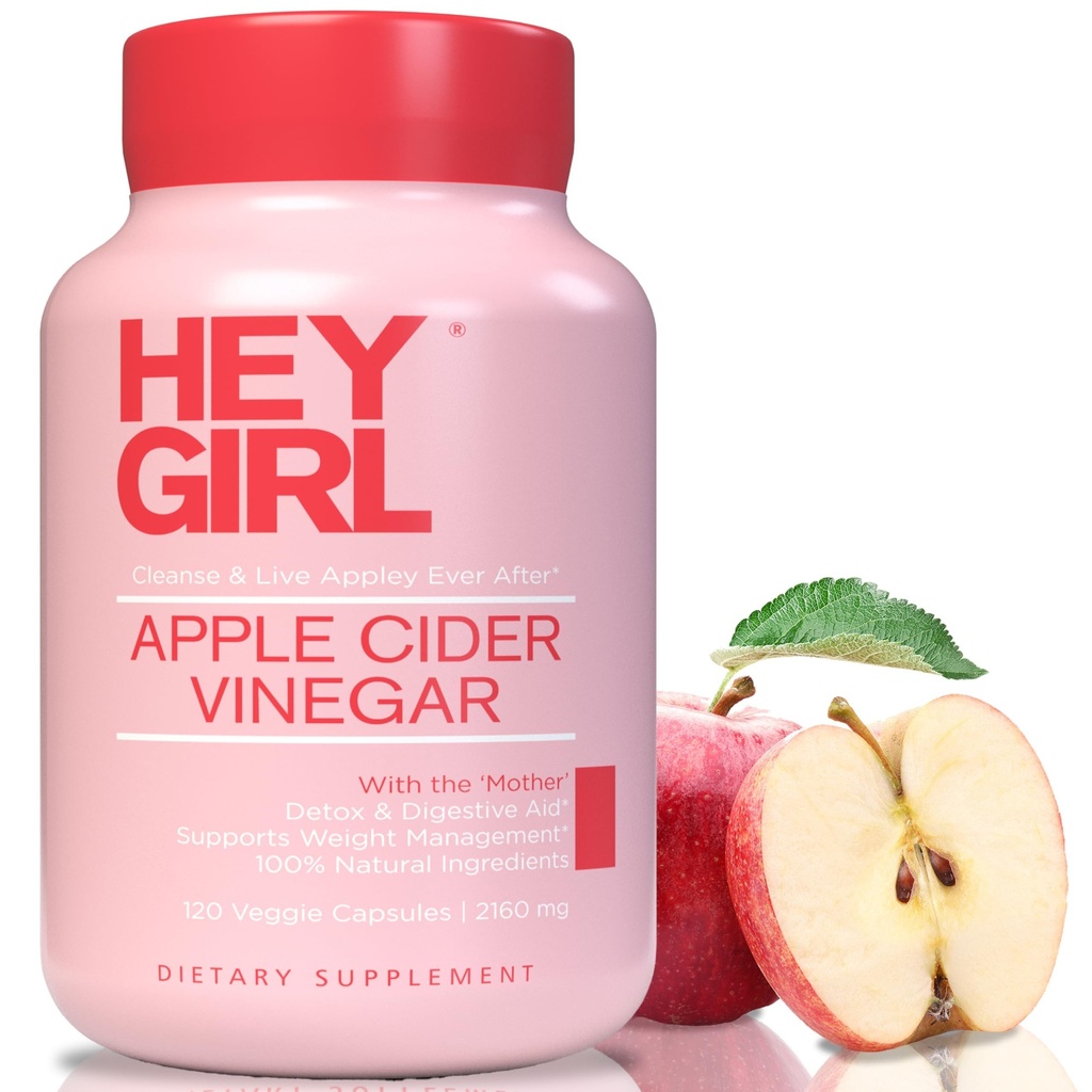 Apple Cider Vinciferkapsler med moderen - 2160mg Apple Cider Vinciferpiller med Cayenne Pepper - 120 Vegan ACV kapsler med mor til Detox Cleanse, Keto, fordøjelse og bloating
