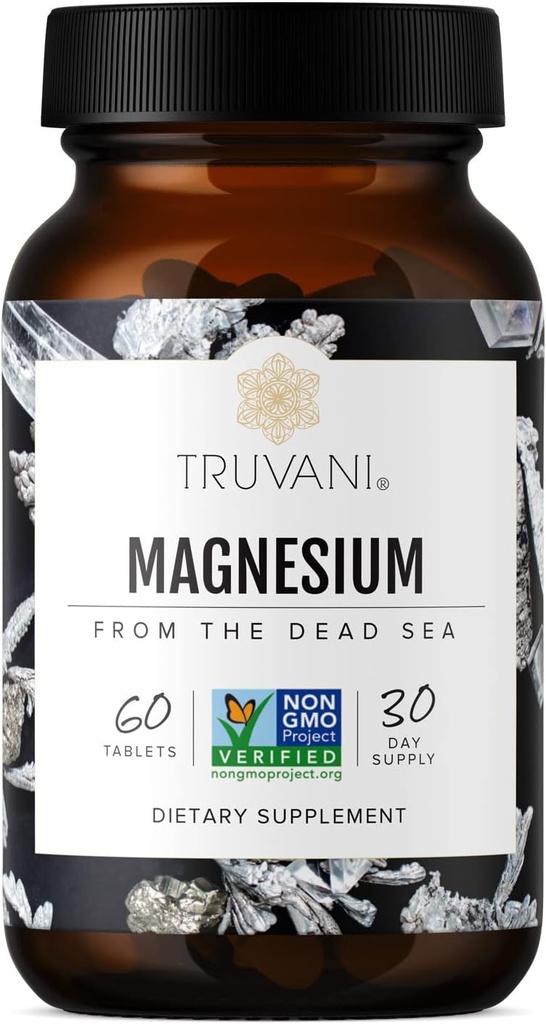 Truvani Magnesium 400mg Oxide Tablets against 124; 60 Tablets against 124; Understøtter rolig og søvn, sunde knogler, muskulatur sundhed, fordøjelsesbesvær