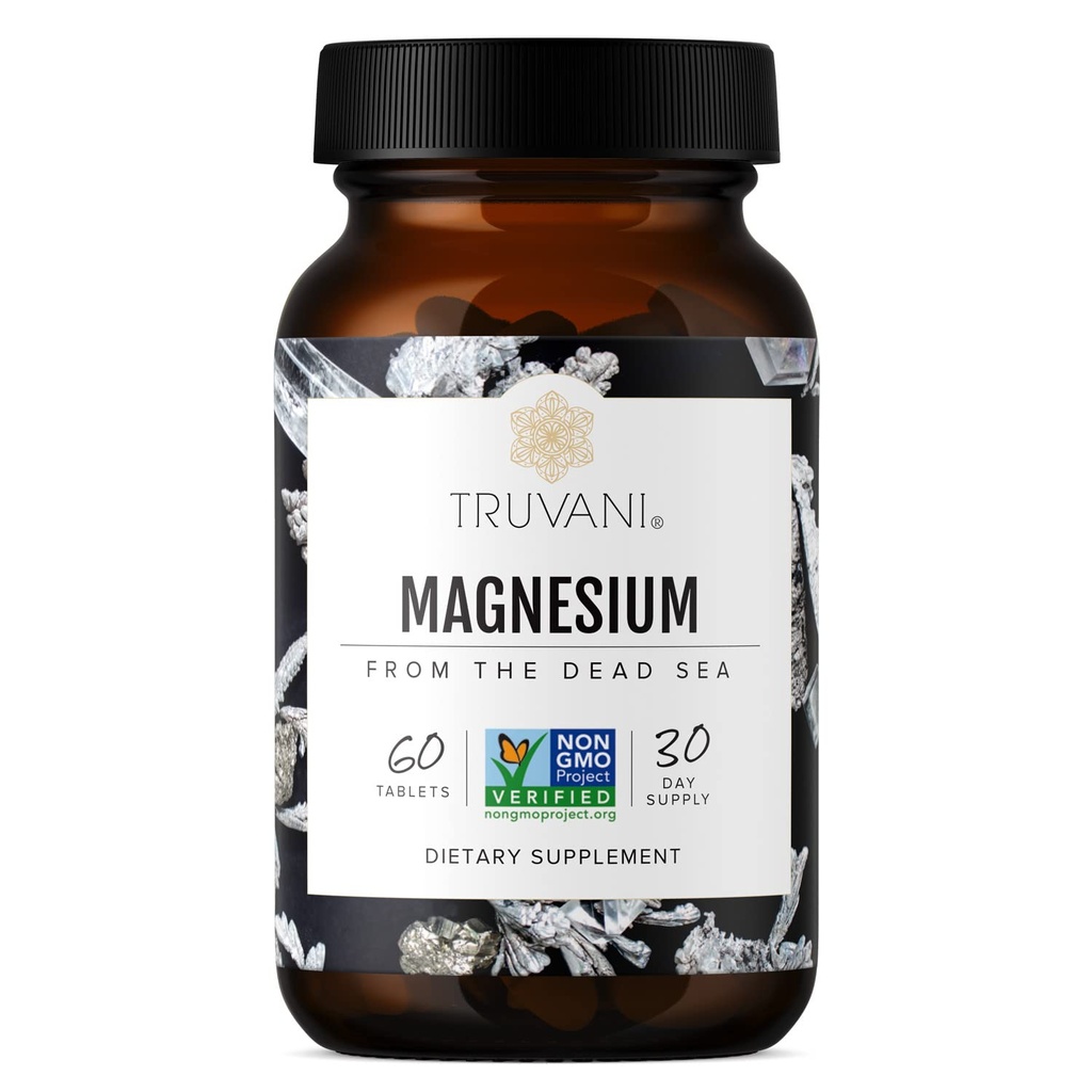 Truvani Magnesium 400mg Oxide Tablets against 124; 60 Tablets against 124; Understøtter rolig og søvn, sunde knogler, muskulatur sundhed, fordøjelsesbesvær