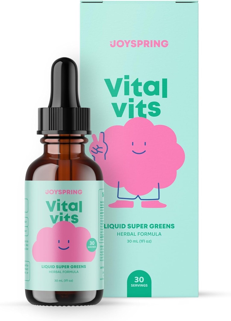 JoySpring Vital Vits - Kids Flydende Multivitamin - 1 fl oz (30 Servere)