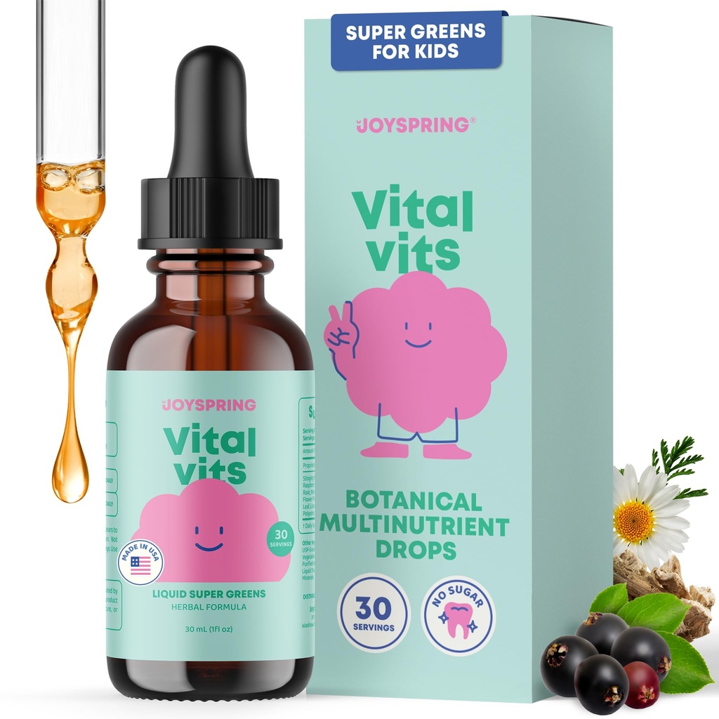 JoySpring Vital Vits - Kids Flydende Multivitamin - 1 fl oz (30 Servere)