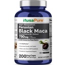 NusaPure Black Maca Root 50: 1 Extract, 750 mg Tilsvarende 37,500 mg 200 Veggie Per Caps (Vegan, Non- GMO)