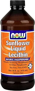 Now Foods Sunflower Liquid Lecithin, 16oz- 4 Pack by Now Foods