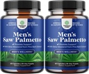 Saw Palmetto til mænd med Beta sitosterol - Saw Palmetto Extract Prostata Support for Mænds Sundhed & Bedre Bstige Control Plus Gendannelse hår supplement til Hår Sundhed for mænd - 2 Pack