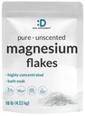 Pure Magnesium Flakes Bath Soaks, 10lbs - Natural Epsom Salt Substitute Б124; High- Absorption Magnesium Chloride Flakes Б124; Hydrates Skin & Promoes Afslapning