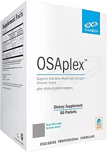 XYMOGEN OSAplex - klinisk testet mikrokrystallinsk Hydroxyapatit koncentrat MCHC, Calcium + vitamin D3 - understøtter bone kollagen formering, bone Mineral densitet + Styrke (60 Pakker)