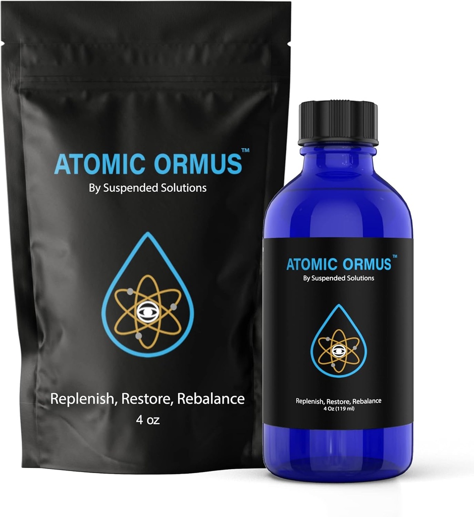 Liquid - Atomic ORMUS - 4oz - Monoatomic Gold Ormus - Hukommelsesstøtte, ENERGETICALLY forbedret, REJUVENATING, Øget energi, Stamina, Vitality - Guld, Platinum, Iridium