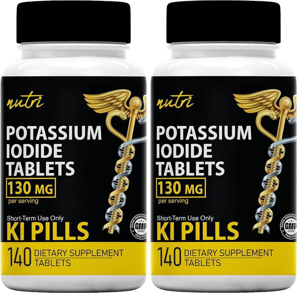 Kaliumdiodidtabletter 130 mg (2 pakker) - 280 tabletter