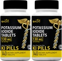 Kaliumdiodidtabletter 130 mg (2 pakker) - 280 tabletter
