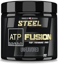 Stål Kosttilskud ATP- Fusion • 124; Optimeret Absorption Creatin monohydrat Workout Supplement • 124; Bloat Gratis formel for hurtigere inddrivelse med Creatin monohydrat Pulver • 124; 40 Servere