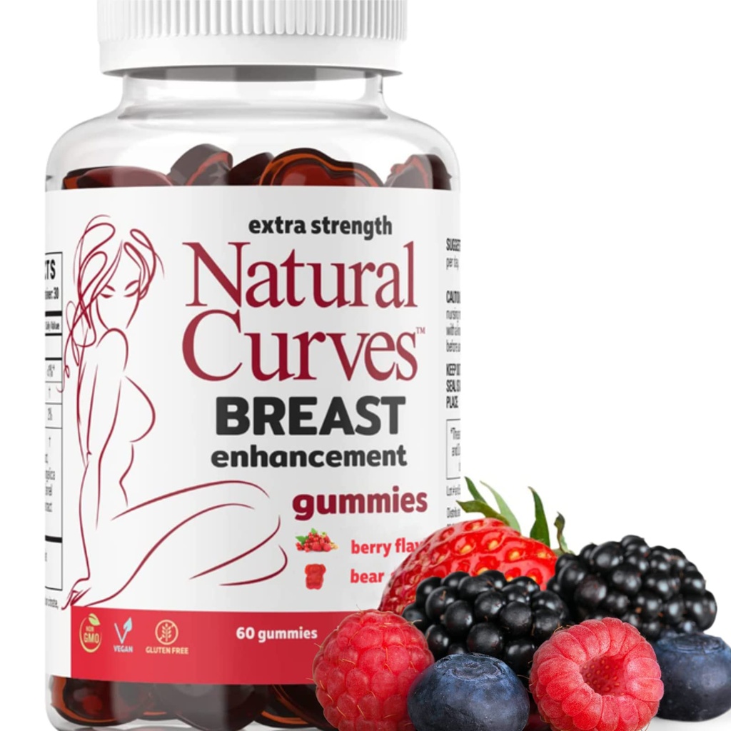 Bryst Enhancement Gummies - Bust Firming & Lifting Support - Plant- Based Herbal Formel for Fuller, Perkier Bryster - Feminin Health Supplement - Made in USA - 60 Gummies