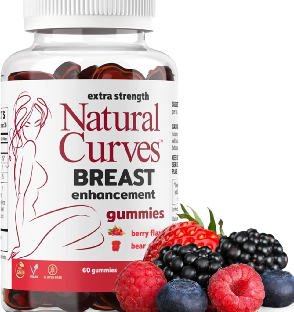 Bryst Enhancement Gummies - Bust Firming & Lifting Support - Plant- Based Herbal Formel for Fuller, Perkier Bryster - Feminin Health Supplement - Made in USA - 60 Gummies