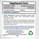 Bedste Naturals L- Carnitin 1000mg & L- Arginin 1000 mg