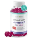 Sugar Free Magnesium Gummies for Kids 100mg - Calm & Sleep Support Chewable Kids Magnesium Supplement, Sleep Aid, Anti- Stress, Knoglesundhed, Muskelafslapning, 30 Vegansk non-GMO Gluten- Free Gummies