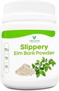 Slippery Elm Bark Powder, Slippery Elm Inner Bark Powder, Natural Herbal supplement til beroligende hals & fordøjelsessygdomme, Gluten- fri, Non- GMO, Vegan- Friendly, 1 LB (534 Servere)